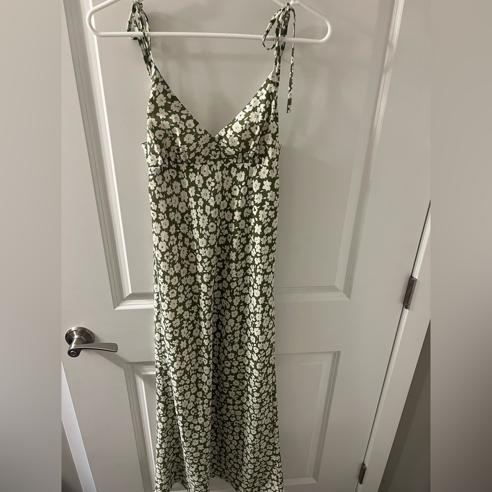 Floral green maxi